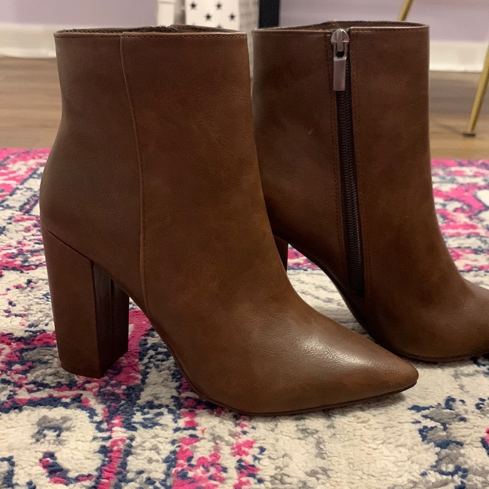 Brand New! JustFab Brown Faux Boots